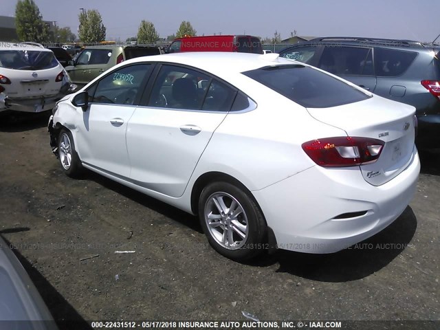 1G1BE5SM0H7107259 - 2017 CHEVROLET CRUZE LT WHITE photo 3