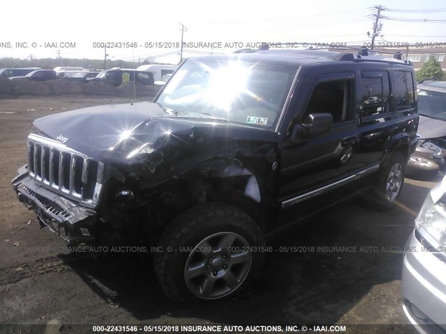 1J8HG58238C142363 - 2008 JEEP COMMANDER LIMITED BLACK photo 2