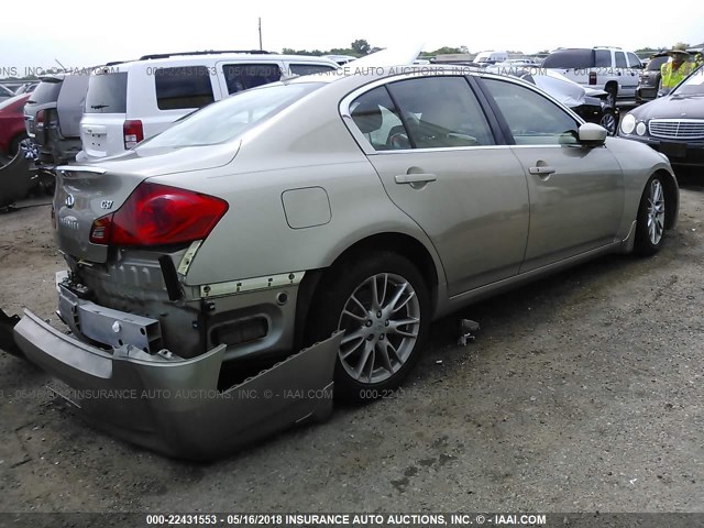 JNKCV61E19M300355 - 2009 INFINITI G37 JOURNEY/SPORT TAN photo 4