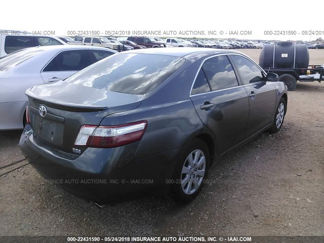 JTNBB46K173030843 - 2007 TOYOTA CAMRY NEW GENERAT HYBRID GRAY photo 4