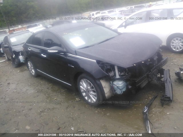 KMHEC4A40DA077596 - 2013 HYUNDAI SONATA HYBRID BLACK photo 1