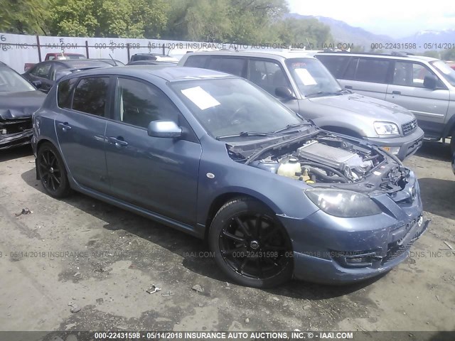 JM1BK34M271762056 - 2007 MAZDA SPEED 3 GRAY photo 1