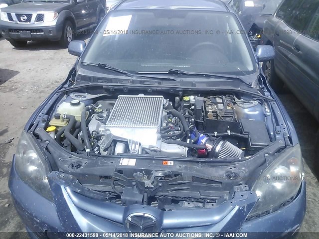 JM1BK34M271762056 - 2007 MAZDA SPEED 3 GRAY photo 10