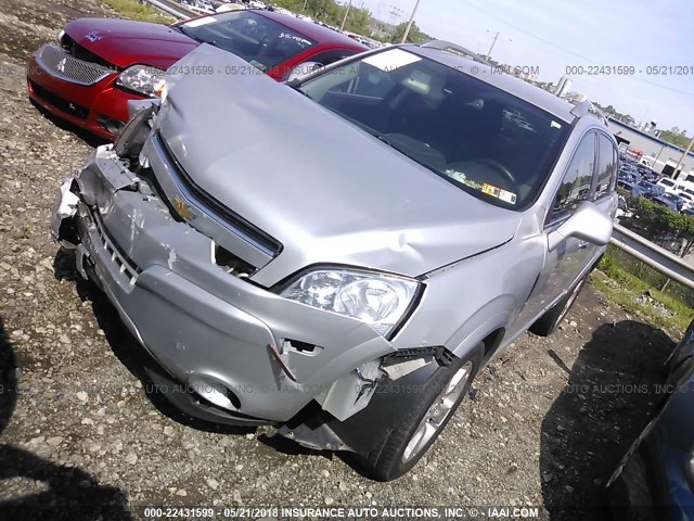 3GNAL3EK1ES655637 - 2014 CHEVROLET CAPTIVA LT SILVER photo 2