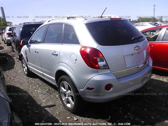 3GNAL3EK1ES655637 - 2014 CHEVROLET CAPTIVA LT SILVER photo 3