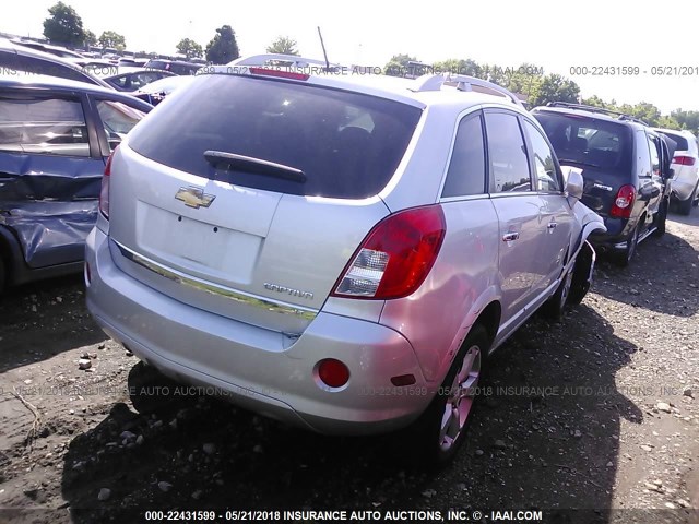 3GNAL3EK1ES655637 - 2014 CHEVROLET CAPTIVA LT SILVER photo 4