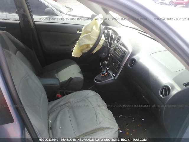 2T1KR32E37C642737 - 2007 TOYOTA COROLLA MATRIX XR Light Blue photo 5