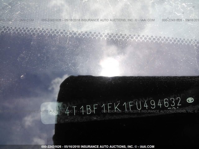 4T1BF1FK1FU494632 - 2015 TOYOTA CAMRY LE/XLE/SE/XSE WHITE photo 9