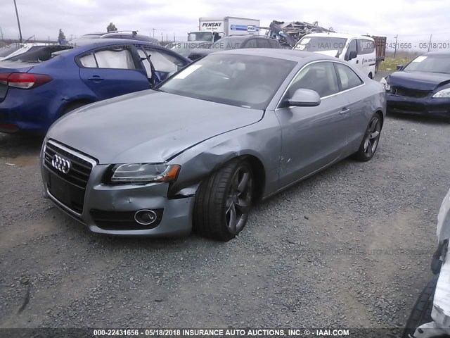 WAUDK78T79A007017 - 2009 AUDI A5 QUATTRO SILVER photo 2