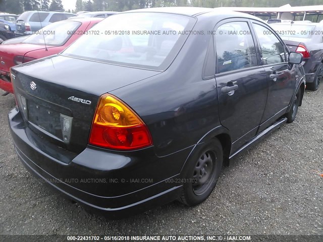 JS2RA61S445203964 - 2004 SUZUKI AERIO S/LX BLACK photo 4