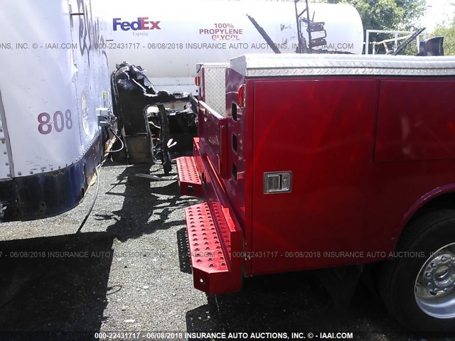 1FD0W4HT2FEB18479 - 2015 FORD F450 4X4 CREWCAB SUPER DUTY RED photo 8