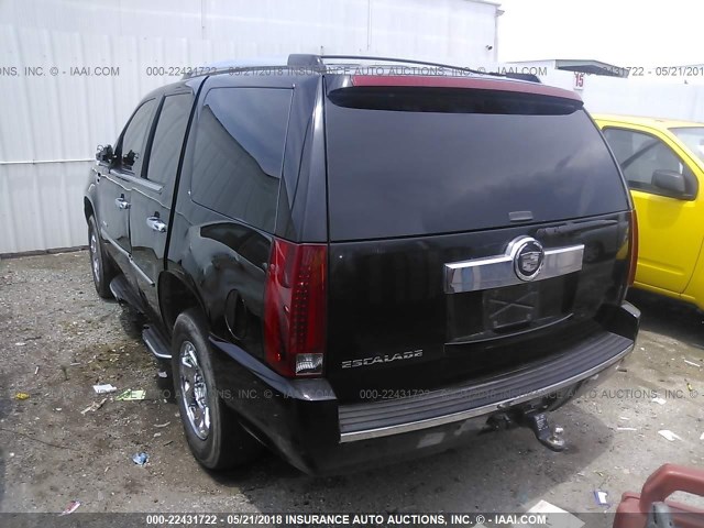 1GYEC63897R345223 - 2007 CADILLAC ESCALADE LUXURY შავი ფოტო 3