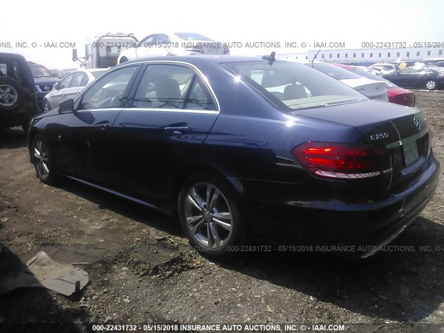 WDDHF9HB6EA898686 - 2014 MERCEDES-BENZ E 250 BLUETEC Dark Blue photo 3