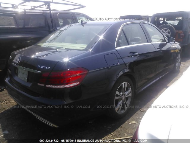 WDDHF9HB6EA898686 - 2014 MERCEDES-BENZ E 250 BLUETEC Dark Blue photo 4