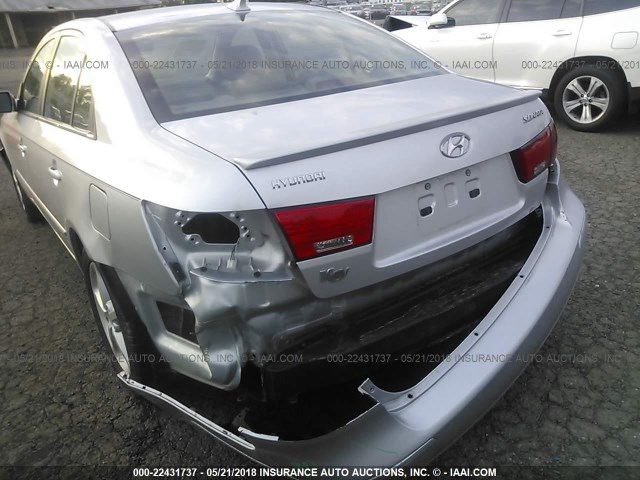 5NPEU46C79H507500 - 2009 HYUNDAI SONATA SE/LIMITED SILVER photo 6