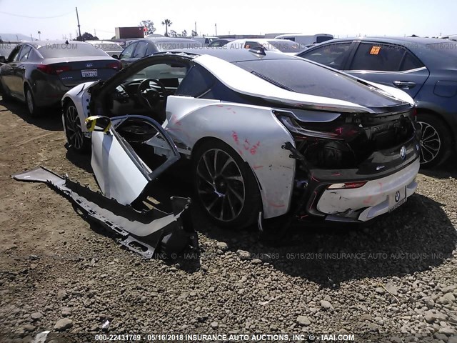 WBY2Z2C56GV675459 - 2016 BMW I8 WHITE photo 3