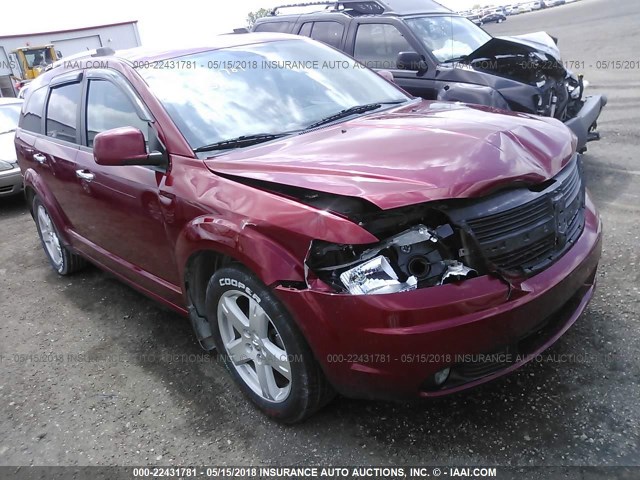 3D4GG67V39T233808 - 2009 DODGE JOURNEY R/T RED photo 1