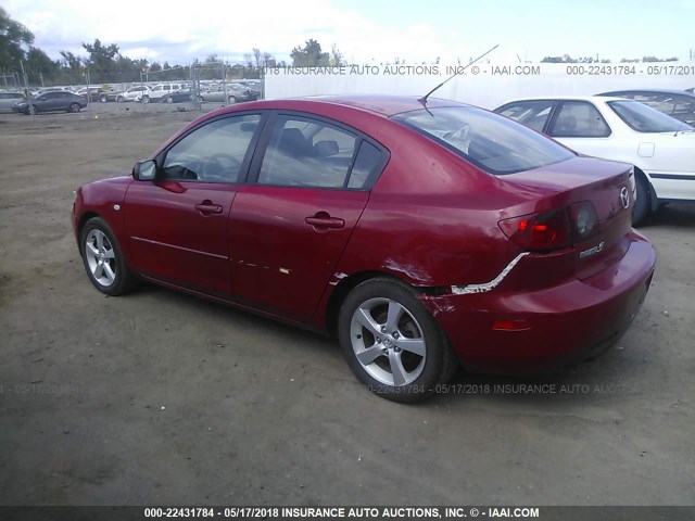 JM1BK12FX61473577 - 2006 MAZDA 3 I RED photo 3