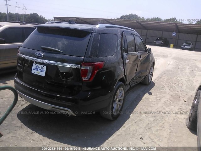 1FM5K7F80HGC23952 - 2017 FORD EXPLORER LIMITED 黑色 照片 4