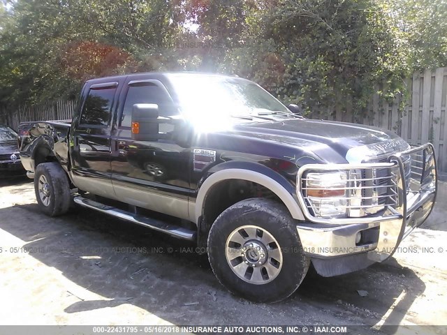 1FTWW31R49EA67689 - 2009 FORD F350 SUPER DUTY BLACK photo 1