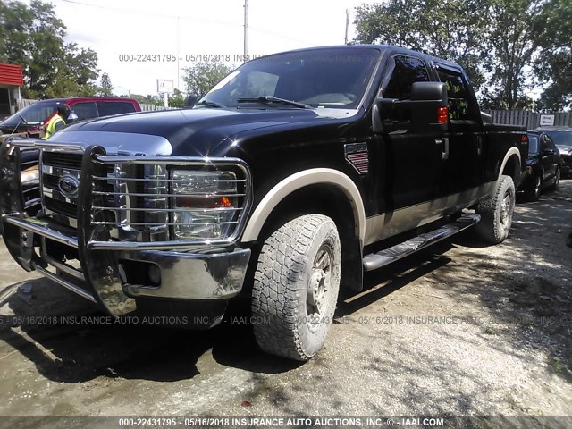 1FTWW31R49EA67689 - 2009 FORD F350 SUPER DUTY BLACK photo 2