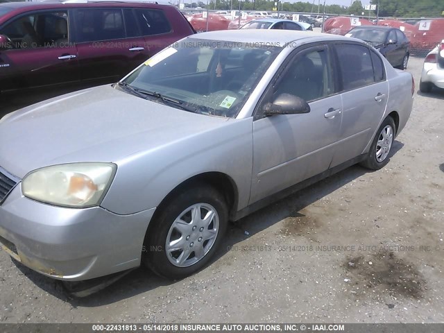 1G1ZS51F26F281069 - 2006 CHEVROLET MALIBU LS Gümüş foto 2