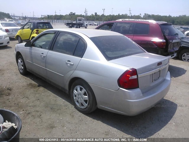 1G1ZS51F26F281069 - 2006 CHEVROLET MALIBU LS Gümüş foto 3