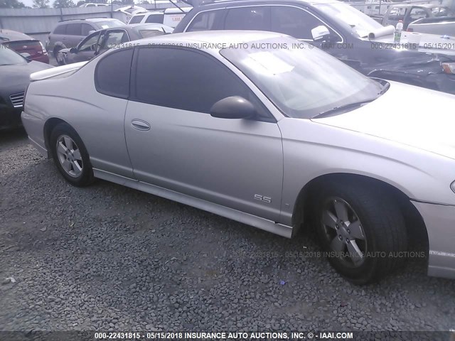 2G1WL15C879113763 - 2007 CHEVROLET MONTE CARLO SS SILVER photo 1