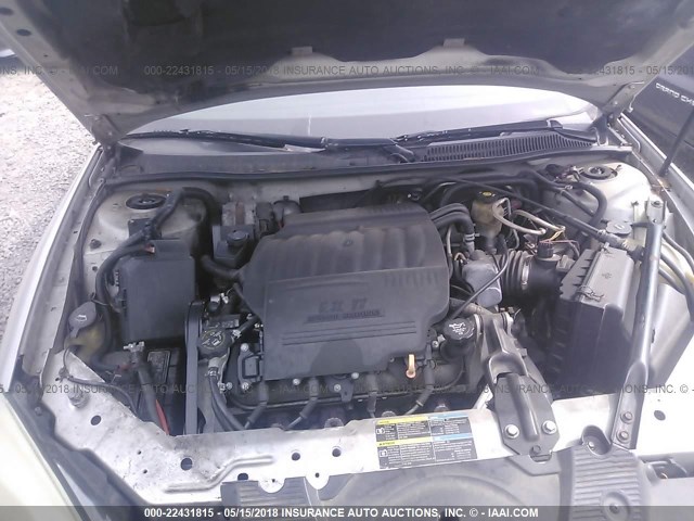 2G1WL15C879113763 - 2007 CHEVROLET MONTE CARLO SS ვერცხლისფერი ფოტო 10