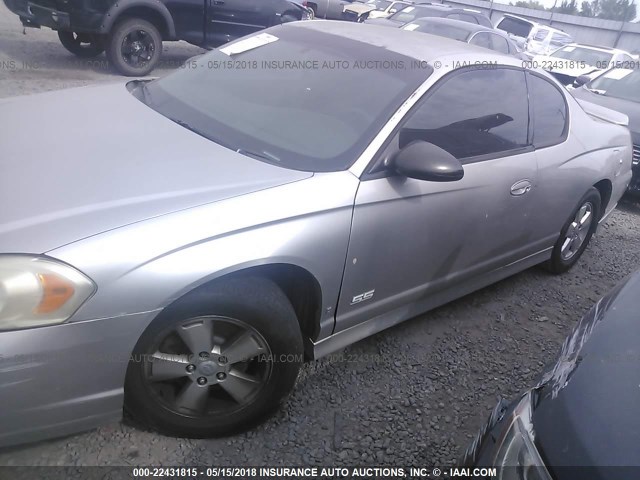 2G1WL15C879113763 - 2007 CHEVROLET MONTE CARLO SS ვერცხლისფერი ფოტო 2
