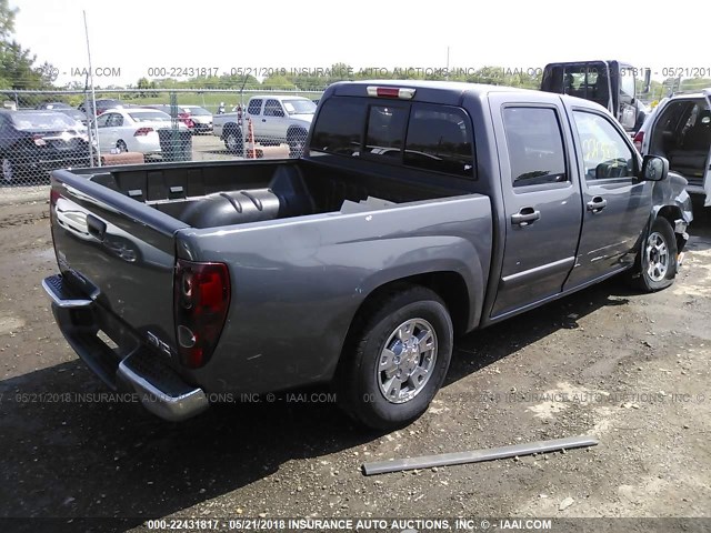 1GTCS43E988230882 - 2008 GMC CANYON SLE/SLT GRAY photo 4