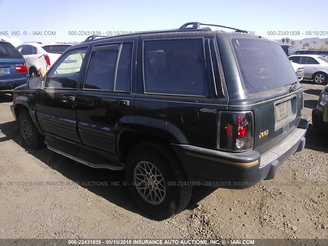 1J4GZ78Y2RC266228 - 1994 JEEP GRAND CHEROKEE LIMITED GREEN photo 3