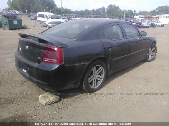 2B3KA53H46H228156 - 2006 DODGE CHARGER R/T BLACK photo 4