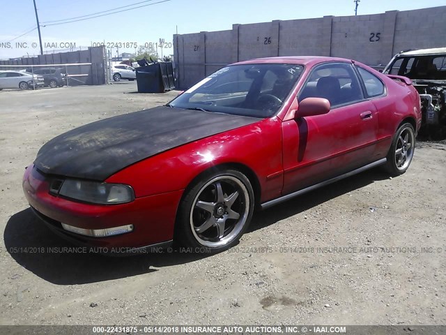 JHMBB2256TC005163 - 1996 HONDA PRELUDE SI/SR RED photo 2