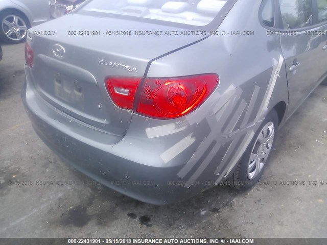 KMHDU46D59U795247 - 2009 HYUNDAI ELANTRA GLS/SE GRAY photo 6