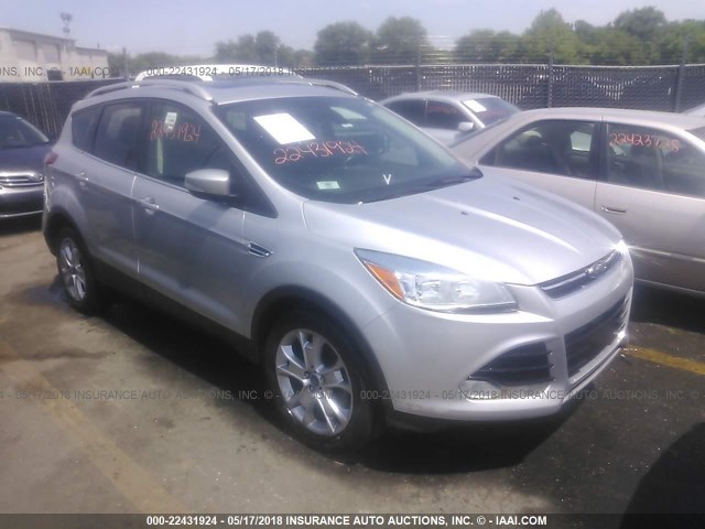 1FMCU0JX6EUD86321 - 2014 FORD ESCAPE TITANIUM SILVER photo 1