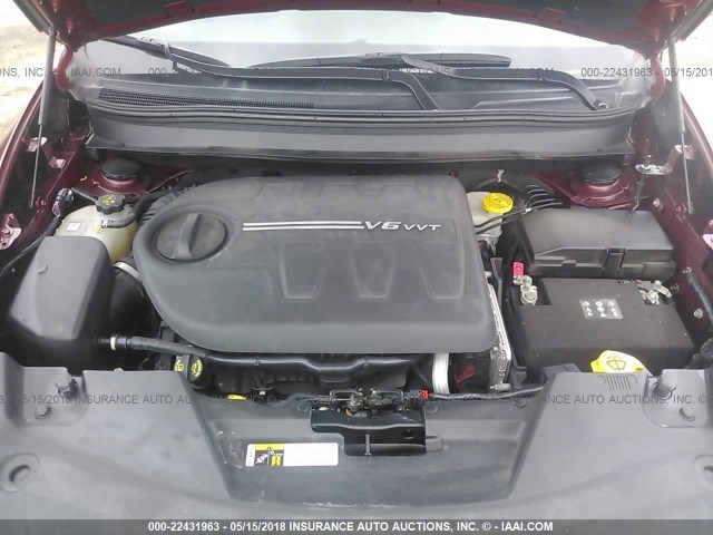 1C4PJMBS3FW733201 - 2015 JEEP CHEROKEE TRAILHAWK 红色 照片 10