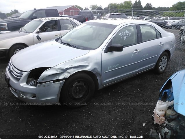 3FAHP06Z36R199709 - 2006 FORD FUSION S SILVER photo 2