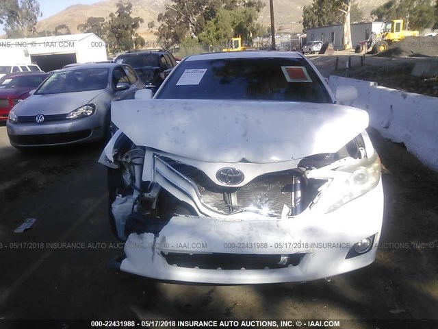 4T1BF3EK5AU516606 - 2010 TOYOTA CAMRY SE/LE/XLE 白色 照片 6