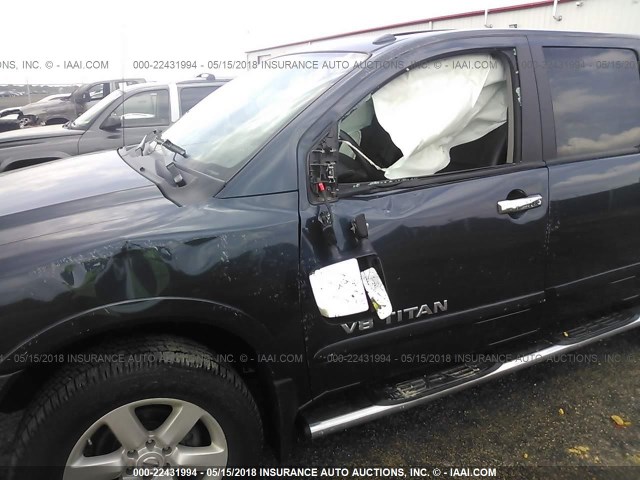 1N6BA0EC2FN503370 - 2015 NISSAN TITAN S/SV/SL/PRO-4X BLUE photo 6