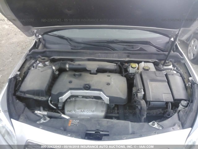 1G11H5SA0DU106701 - 2013 CHEVROLET MALIBU LTZ 银色 照片 10