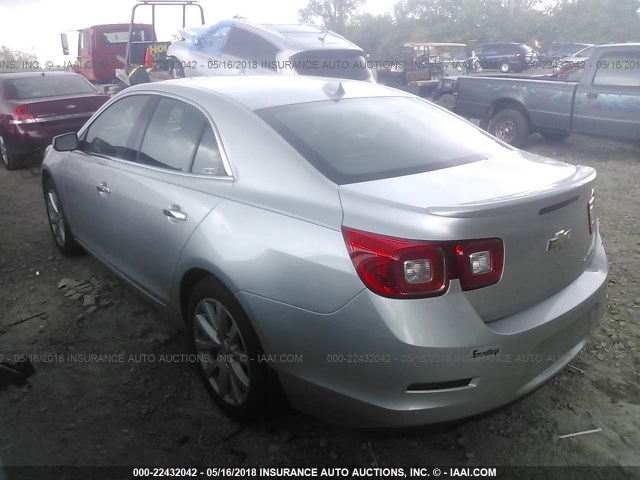 1G11H5SA0DU106701 - 2013 CHEVROLET MALIBU LTZ 银色 照片 3