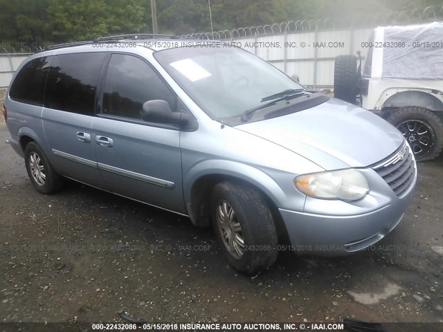 2A8GP54L86R805652 - 2006 CHRYSLER TOWN & COUNTRY TOURING BLUE photo 1