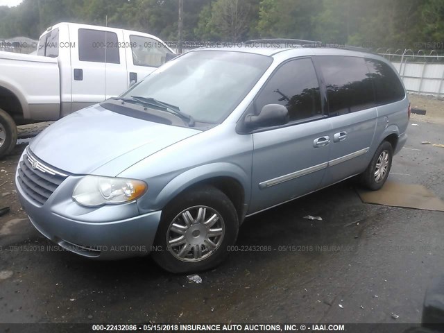 2A8GP54L86R805652 - 2006 CHRYSLER TOWN & COUNTRY TOURING BLUE photo 2