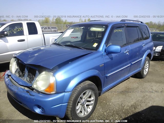 JS3TX92V644114297 - 2004 SUZUKI XL7 EX/LX BLUE photo 2