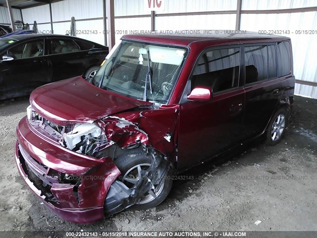 JTLKT324364101668 - 2006 TOYOTA SCION XB მუქწითელი ფოტო 2