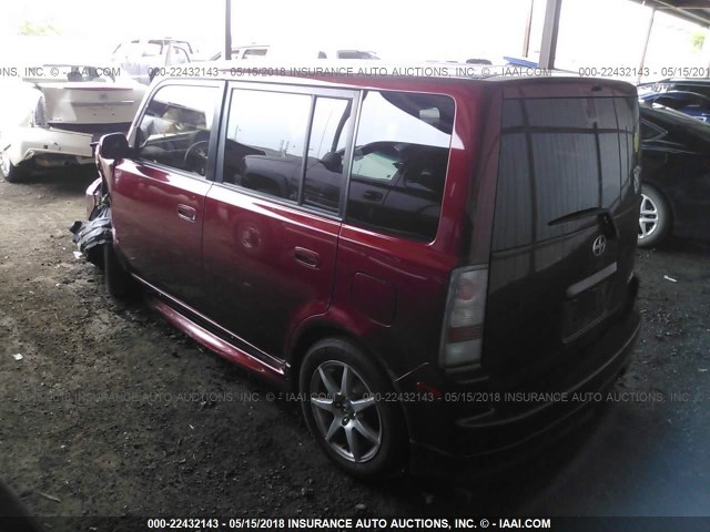 JTLKT324364101668 - 2006 TOYOTA SCION XB მუქწითელი ფოტო 3