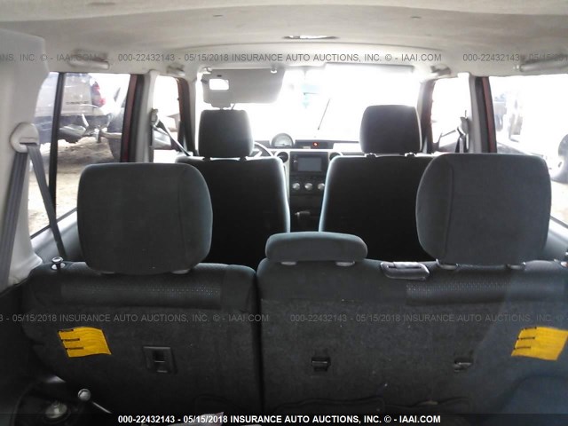 JTLKT324364101668 - 2006 TOYOTA SCION XB მუქწითელი ფოტო 8