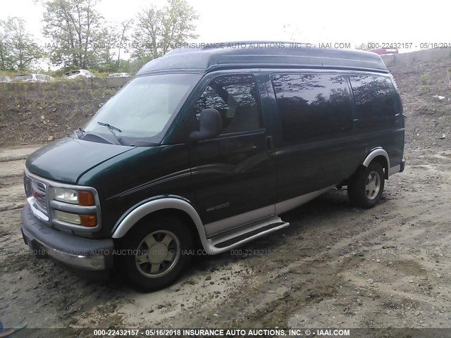 1GDFG15R9Y1207832 - 2000 GMC SAVANA RV G1500 GREEN photo 2