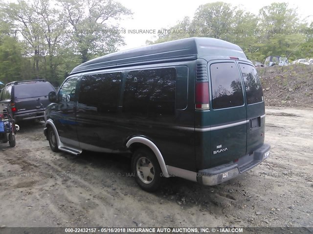 1GDFG15R9Y1207832 - 2000 GMC SAVANA RV G1500 GREEN photo 3